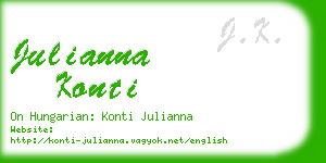 julianna konti business card